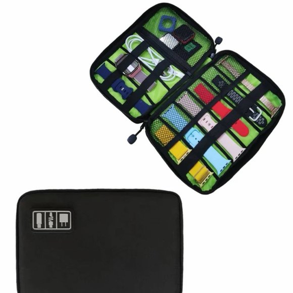 Travel Electronics Cable Organizer Storage Bag Portable Accessories USB … - Picture 1 of 6